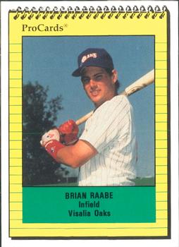 1991 ProCards #1751 Brian Raabe Front