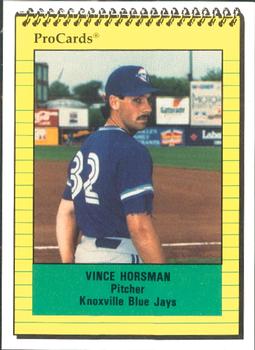 1991 ProCards #1763 Vince Horsman Front