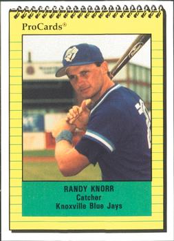1991 ProCards #1770 Randy Knorr Front
