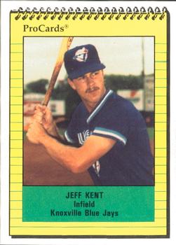 1991 ProCards #1775 Jeff Kent Front