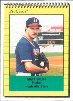 1991 ProCards #1789 Matt Grott Front