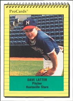 1991 ProCards #1791 Dave Latter Front