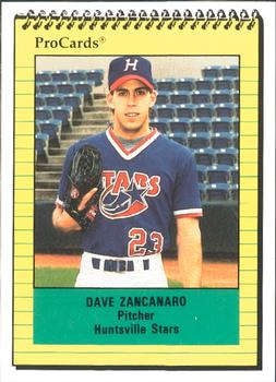 1991 ProCards #1797 Dave Zancanaro Front