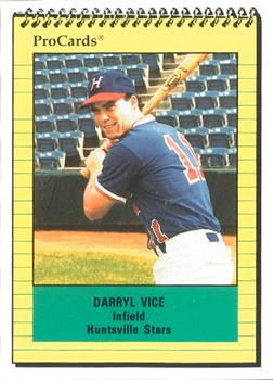 1991 ProCards #1806 Darryl Vice Front