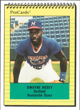 1991 ProCards #1809 Dwayne Hosey Front