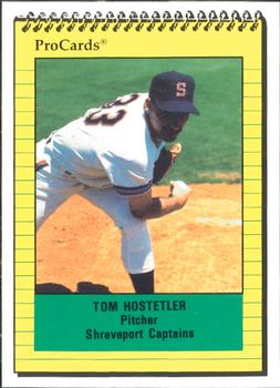 1991 ProCards #1816 Tom Hostetler Front