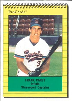 1991 ProCards #1826 Frank Carey Front