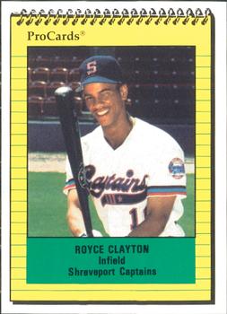 1991 ProCards #1827 Royce Clayton Front
