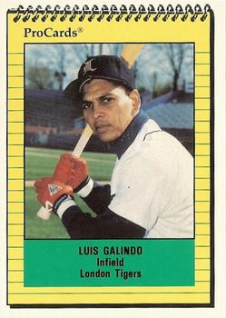 1991 ProCards #1884 Luis Galindo Front