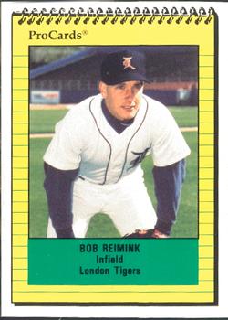 1991 ProCards #1887 Bob Reimink Front