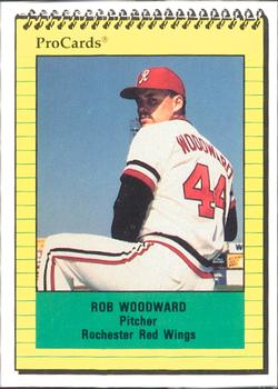 1991 ProCards #1904 Rob Woodward Front