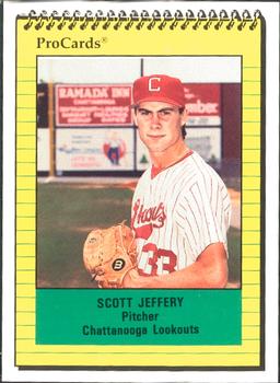 1991 ProCards #1955 Scott Jeffery Front