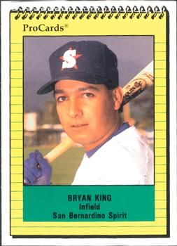 1991 ProCards #1994 Bryan King Front