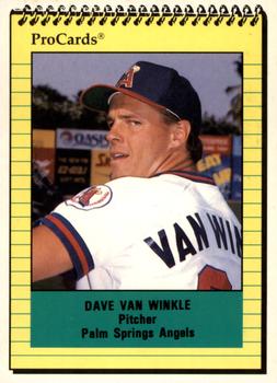 1991 ProCards #2015 Dave Van Winkle Front