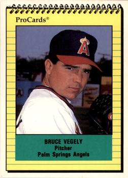 1991 ProCards #2016 Bruce Vegely Front