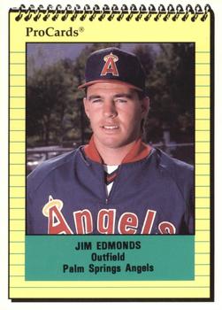 1991 ProCards #2028 Jim Edmonds Front