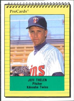1991 ProCards #2076 Jeff Thelen Front