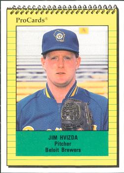 1991 ProCards #2098 Jim Hvizda Front