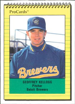 1991 ProCards #2099 Geoffrey Kellogg Front
