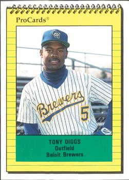 1991 ProCards #2115 Tony Diggs Front