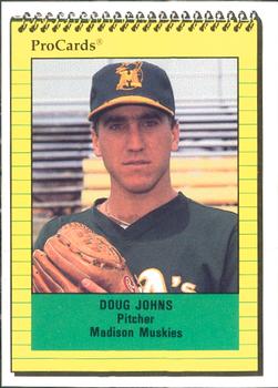 1991 ProCards #2126 Doug Johns Front