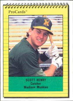 1991 ProCards #2135 Scott Henry Front