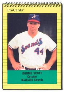 1991 ProCards #2160 Donnie Scott Front