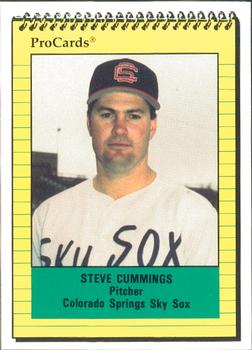 1991 ProCards #2178 Steve Cummings Front