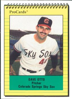 1991 ProCards #2180 Dave Otto Front
