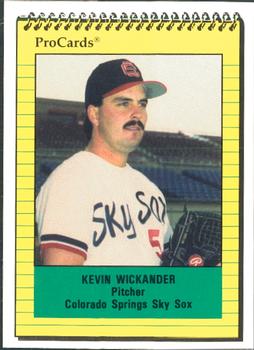 1991 ProCards #2185 Kevin Wickander Front