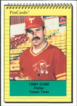 1991 ProCards #2207 Terry Clark Front