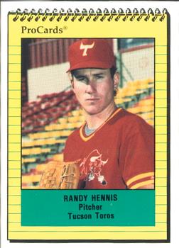 1991 ProCards #2209 Randy Hennis Front