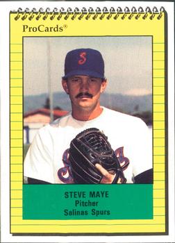 1991 ProCards #2238 Steve Maye Front