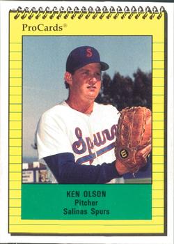 1991 ProCards #2240 Ken Olson Front