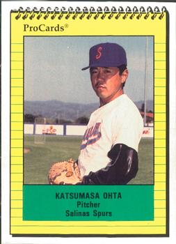 1991 ProCards #2242 Katsumasa Ohta Front