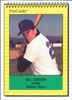 1991 ProCards #2250 Bill Carlson Front