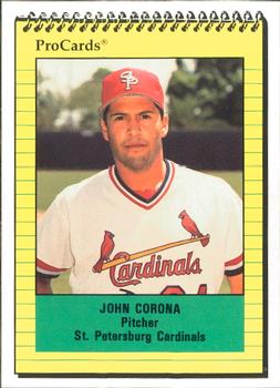 1991 ProCards #2267 John Corona Front