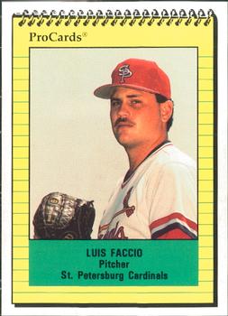 1991 ProCards #2269 Luis Faccio Front