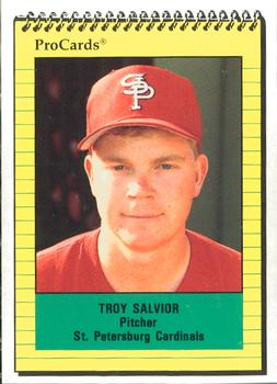 1991 ProCards #2274 Troy Salvior Front