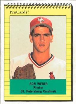 1991 ProCards #2277 Ron Weber Front