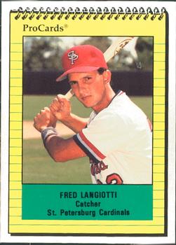 1991 ProCards #2279 Fred Langiotti Front