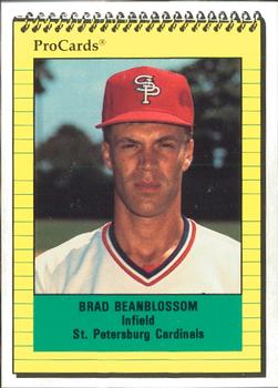 1991 ProCards #2280 Brad Beanblossom Front