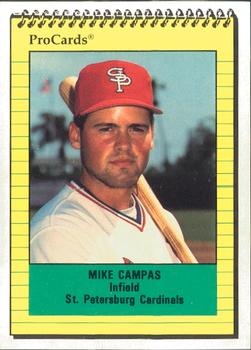 1991 ProCards #2281 Mike Campas Front