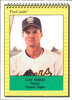 1991 ProCards #2302 Clay Parker Front