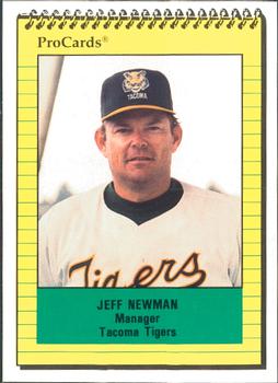 1991 ProCards #2321 Jeff Newman Front