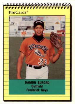 1991 ProCards #2377 Damon Buford Front