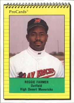 1991 ProCards #2407 Reggie Farmer Front