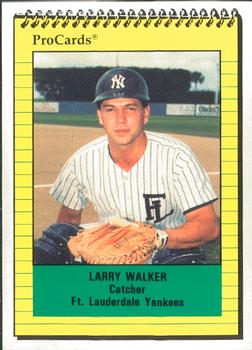 1991 ProCards #2431 Larry Walker Front