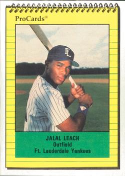 1991 ProCards #2441 Jalal Leach Front
