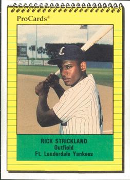 1991 ProCards #2442 Rick Strickland Front